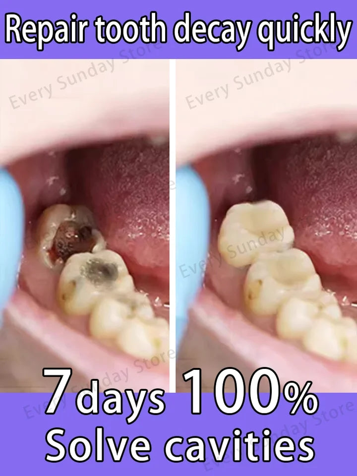 Whiten teeth, Clean Cavities, Remove Plaque, treat periodontitis, Freshen Breath