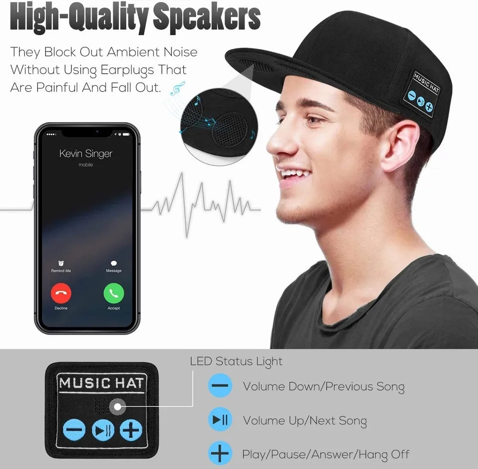 Bluetooth hat wireless smart speaker