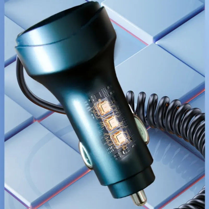 3 for 25.00 right now 55w 2 ports usb fast car phone charger 3.1 A with voltage display
