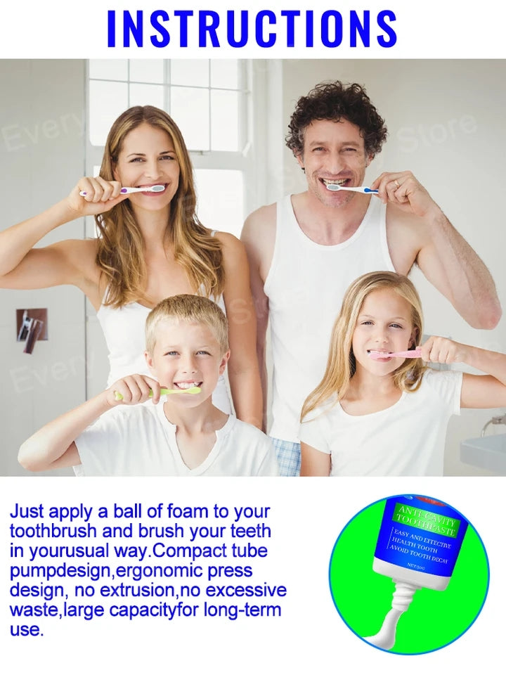 Whiten teeth, Clean Cavities, Remove Plaque, treat periodontitis, Freshen Breath