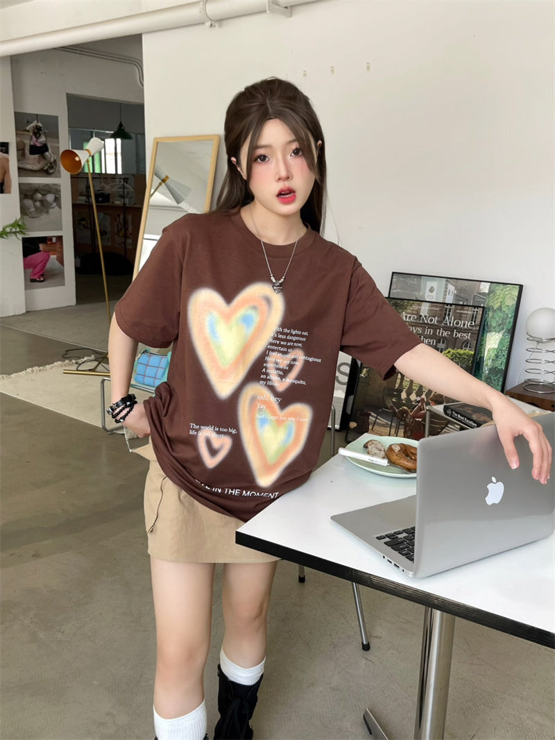 Lady Graffiti Love Spray-painted Short Sleeve