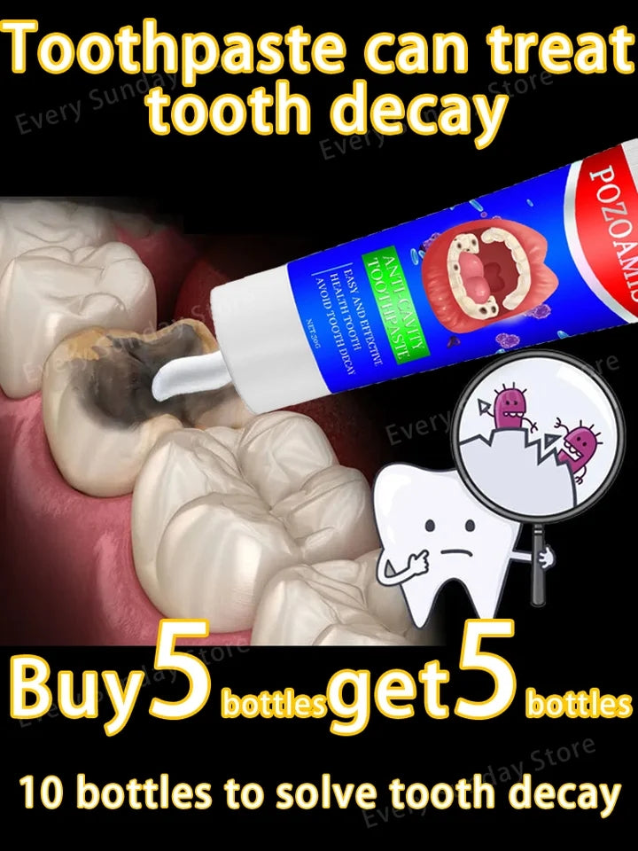 Whiten teeth, Clean Cavities, Remove Plaque, treat periodontitis, Freshen Breath