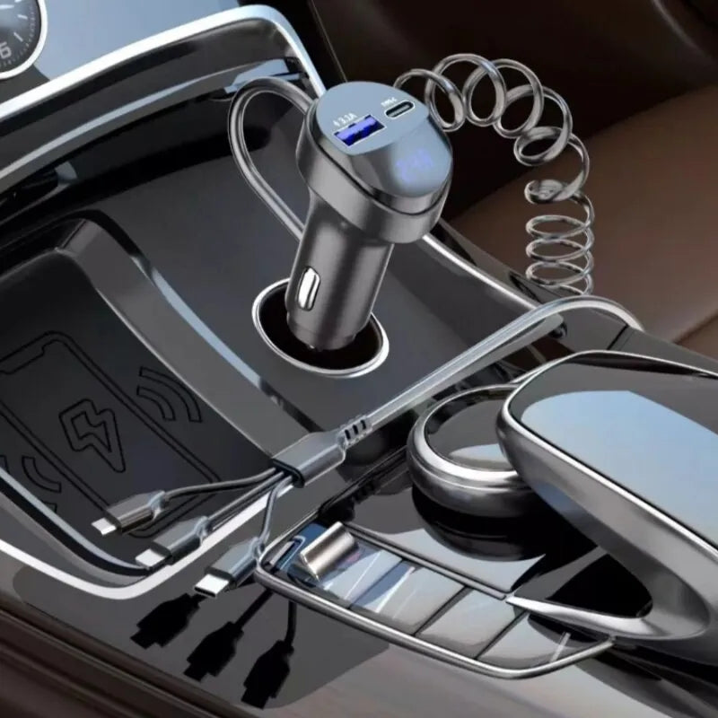 3 for 25.00 right now 55w 2 ports usb fast car phone charger 3.1 A with voltage display