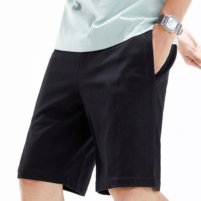 2022 Summer Men's Shorts Pure Loose Breeches Casual Sports Fitness Beach Straight Shorts Men's Clothing Costom Your Logo