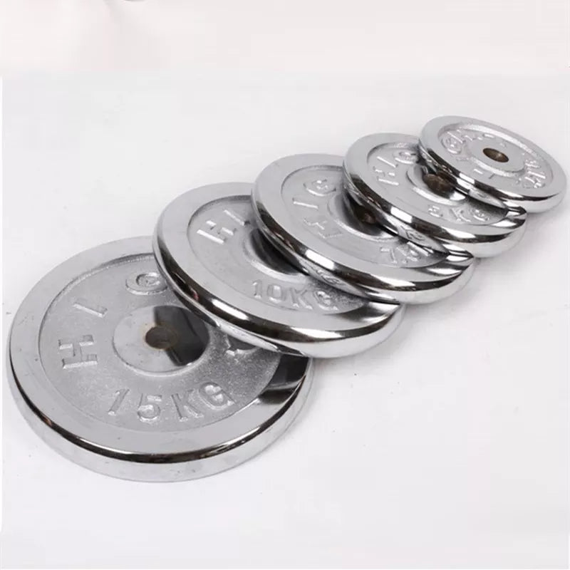 All Steel Iron Plated Dumbbell Piece 0.5kg-20kg Free Combination Barbell Plate Full Size Universal Fitness Weight Plates
