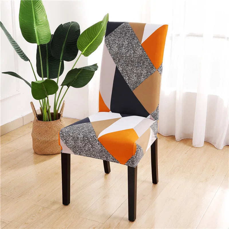 1/2/4/6PCS Dining Chair Covers Stretch Chair Slipcovers for Kitchen Living Room Banquet Hotel Restaurant Home Decoration