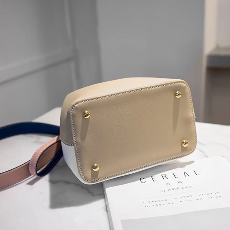 2021 Fashion Women Bag Summer Bucket Bag Women PU Leather Shoulder Bags Brand Designer Ladies Crossbody Messenger Bags Totes Sac