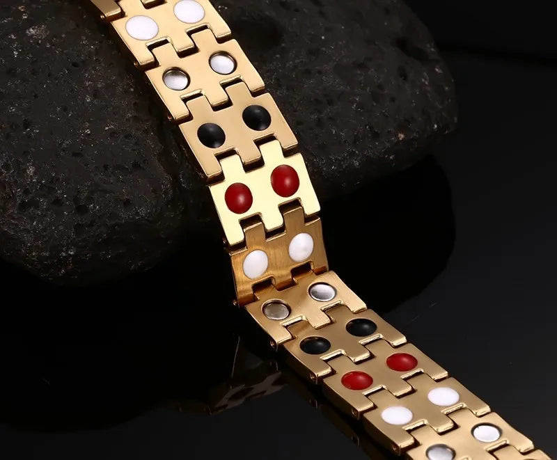 16mm Magnetic Health Care Bracelet Bangle Men's Chain Jewelry With Magnets