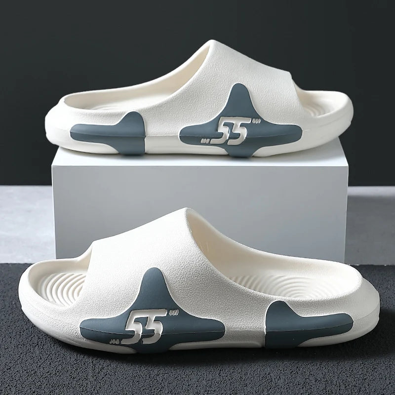 2021 Summer New Men's Slippers Indoor Home Beach Ourdoor Slides Ladies Solid Slipers Platform Mules Shoes Woman Flats Zapatos