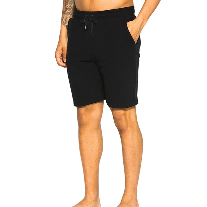 2022 Summer Men's Shorts Pure Loose Breeches Casual Sports Fitness Beach Straight Shorts Men's Clothing Costom Your Logo
