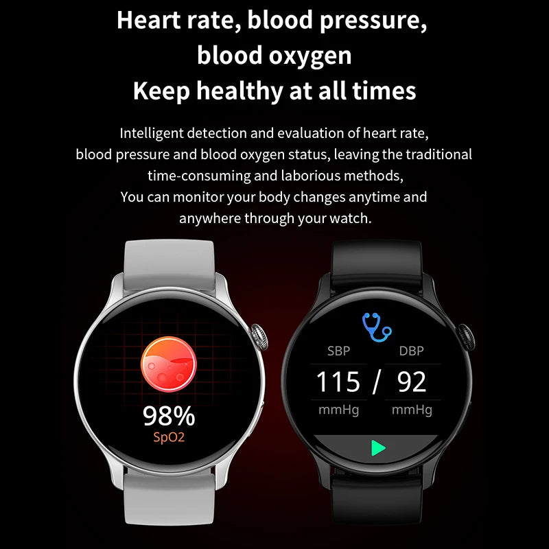 2023 New NFC Smart Watch Waterproof Sport Fitness Tracker Multifunction Bluetooth Call Smartwatch Men Woman For Huawei Xiaomi