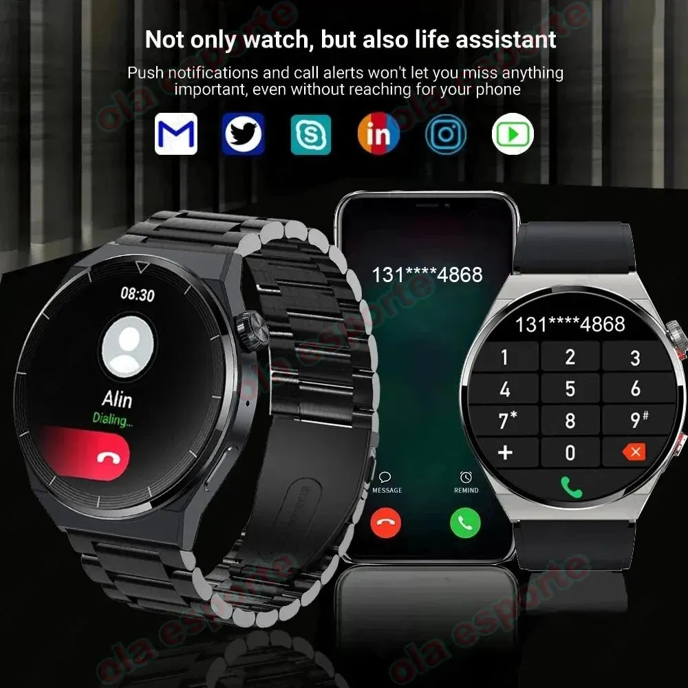 For Smart Watch 4 Pro Men SmartWatch Women Phone Call Bluetooth Sport Watch GT4Pro IP67 Waterproof DIY Watch Face Watch 4 Gifts