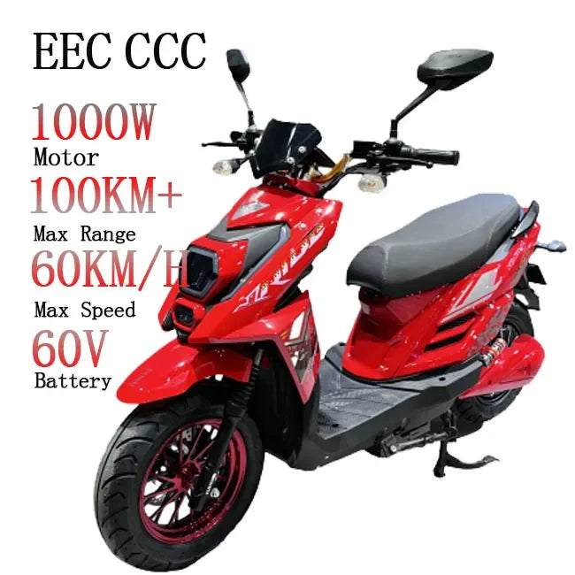 Wholesale Cheap Long Range Scooter Electric Moped 2000/3000w Disc Brake 200kg Load Dual Motor Adult Electric Bike Motorcycle
