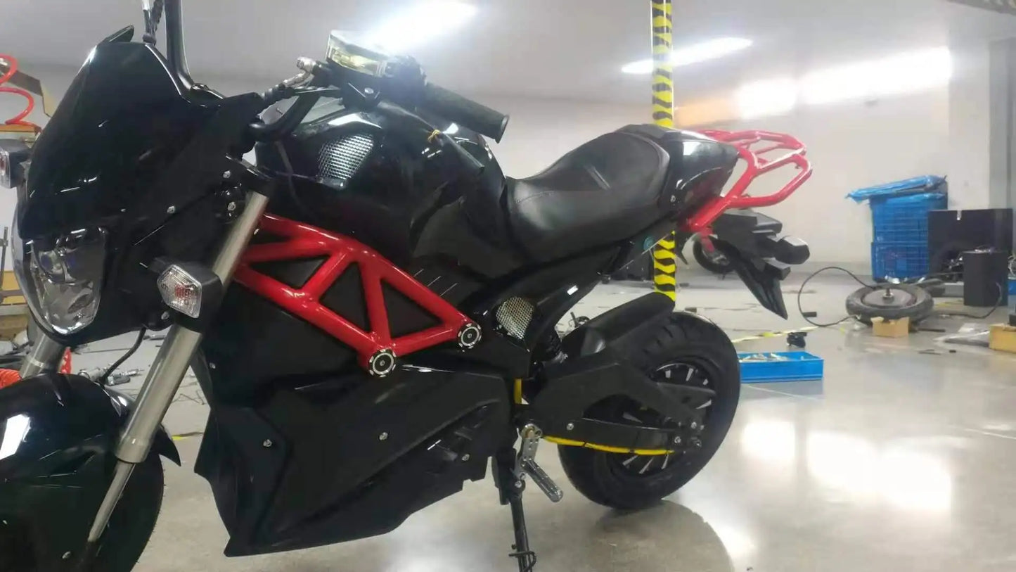 2000W Powerful Fast Racing Automotor Electric Motorcycle Cool E Bike for Adults