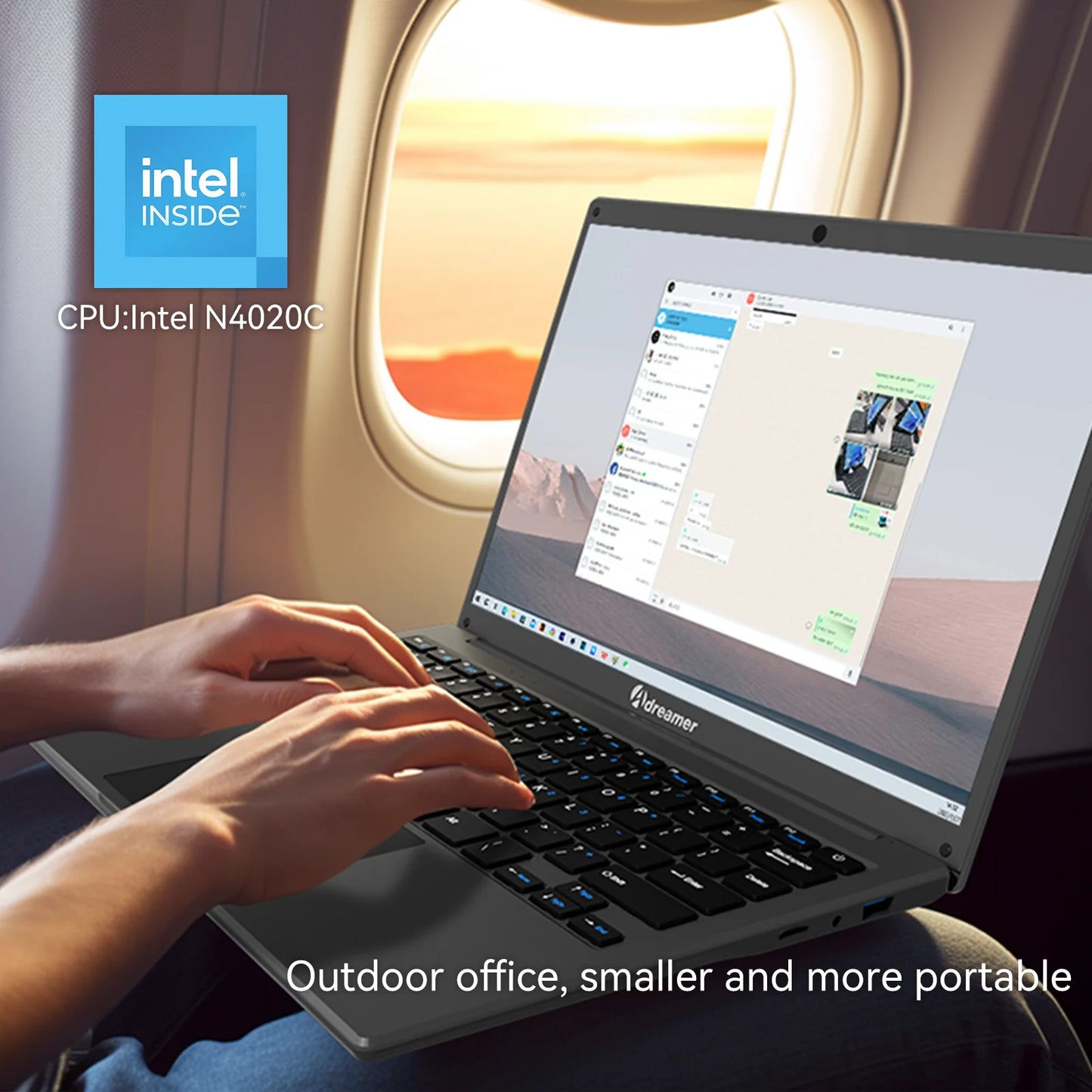 Adreamer LeoBook13 Laptop 13.3" Intel Celeron N4020 Notebook 8GB RAM 1TB SSD Cheap Computer 2560X1600 Resolution Office Study PC