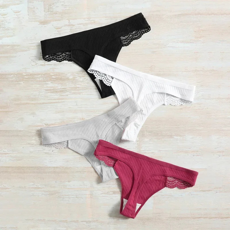 2023 New Women's underwear low-rise cotton Panties feminine crotch panties lace women's G-string lingerie for women