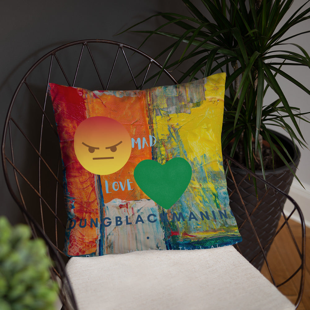 Youngblackmaninc. Mad Love Basic Pillow