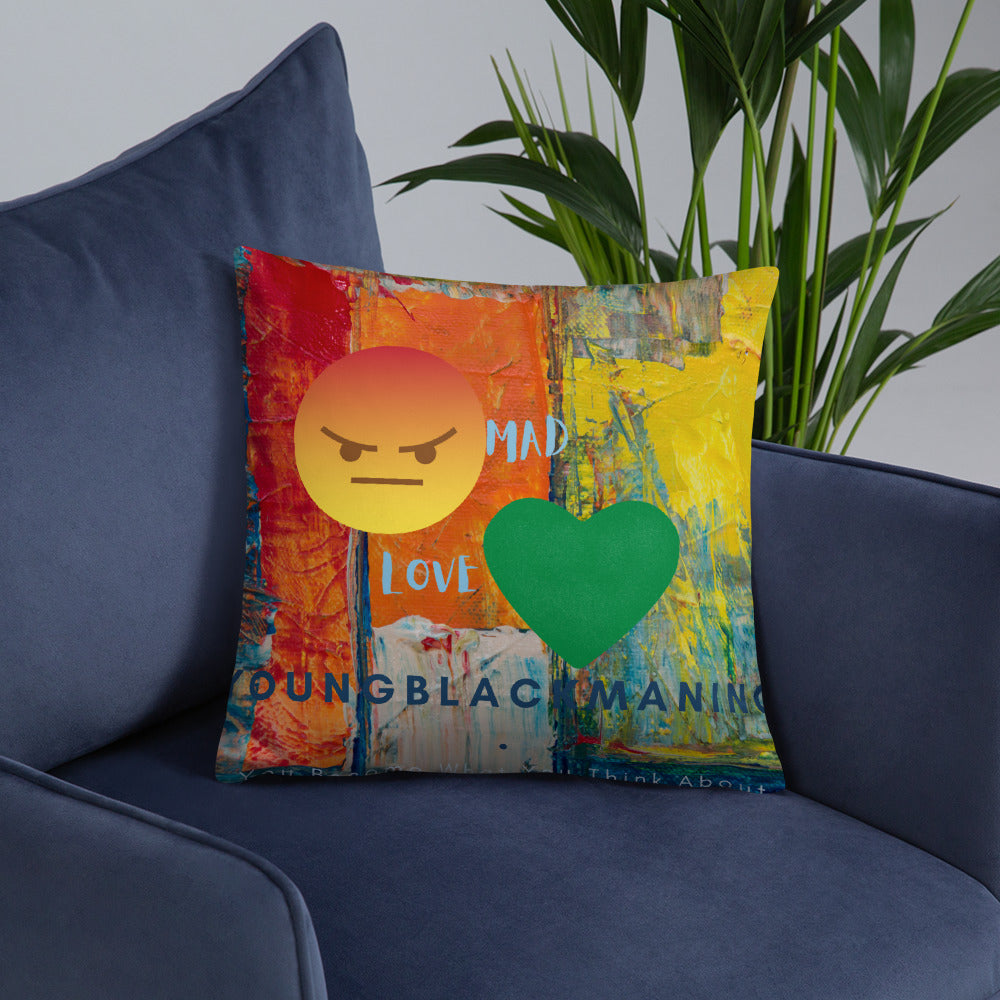 Youngblackmaninc. Mad Love Basic Pillow