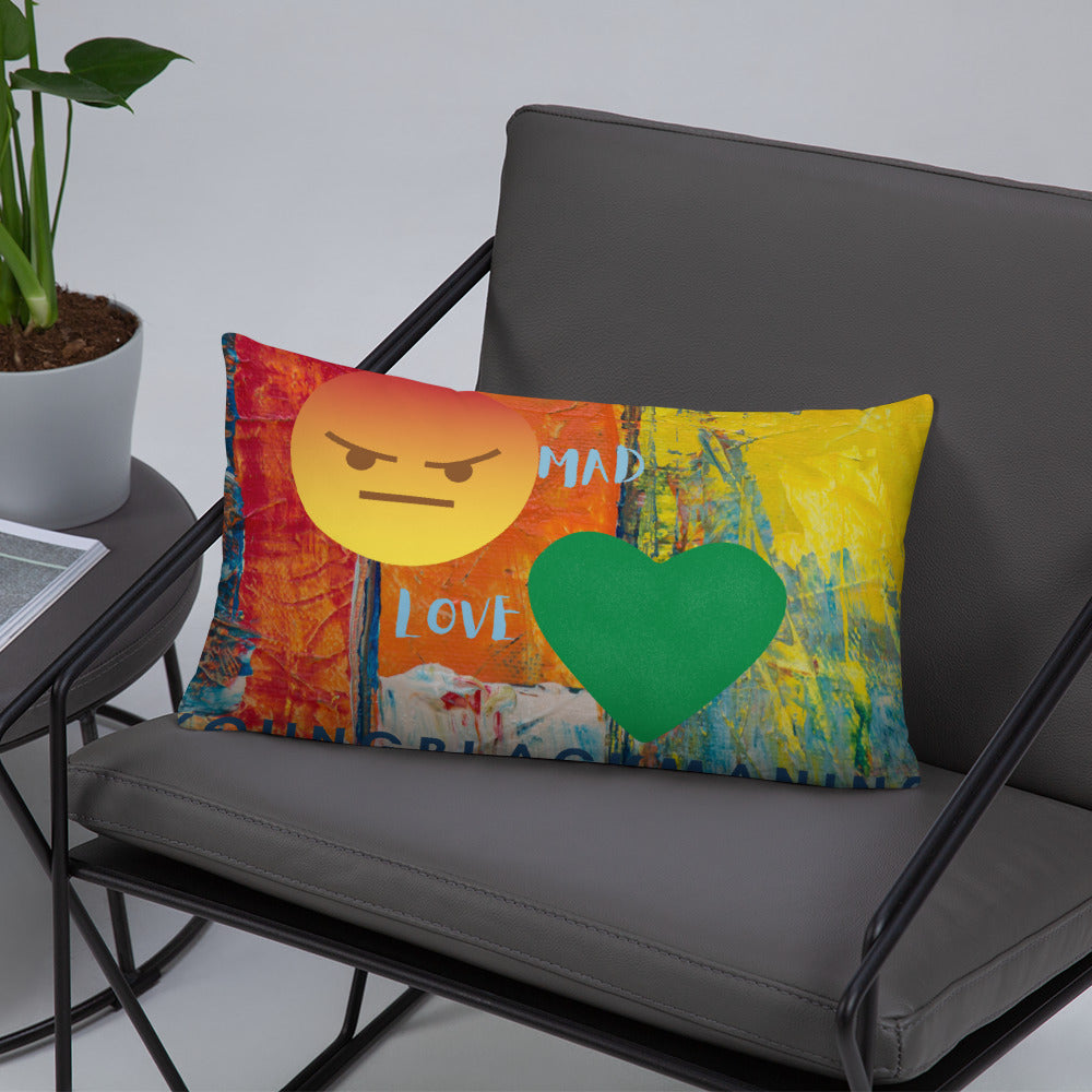 Youngblackmaninc. Mad Love Basic Pillow
