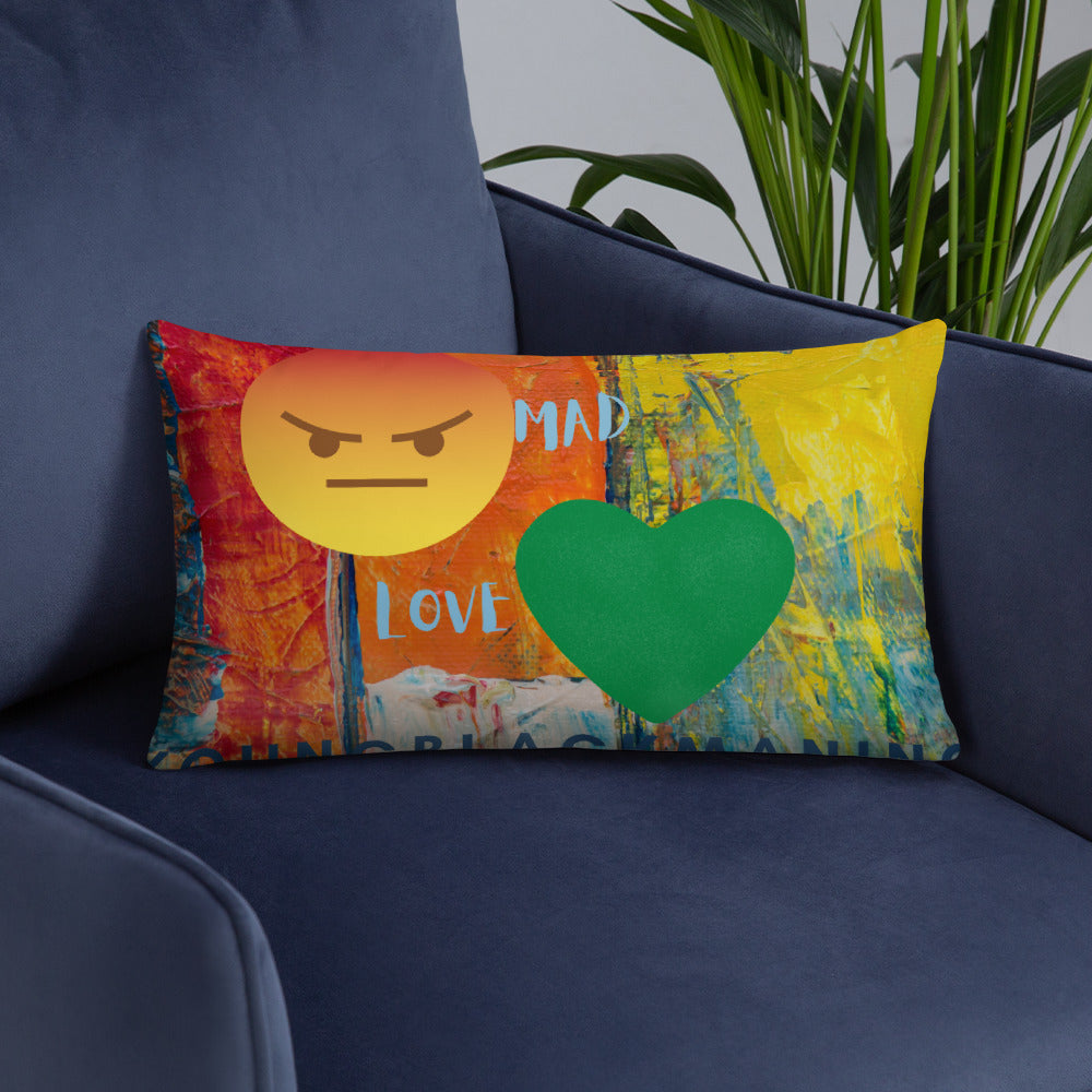 Youngblackmaninc. Mad Love Basic Pillow