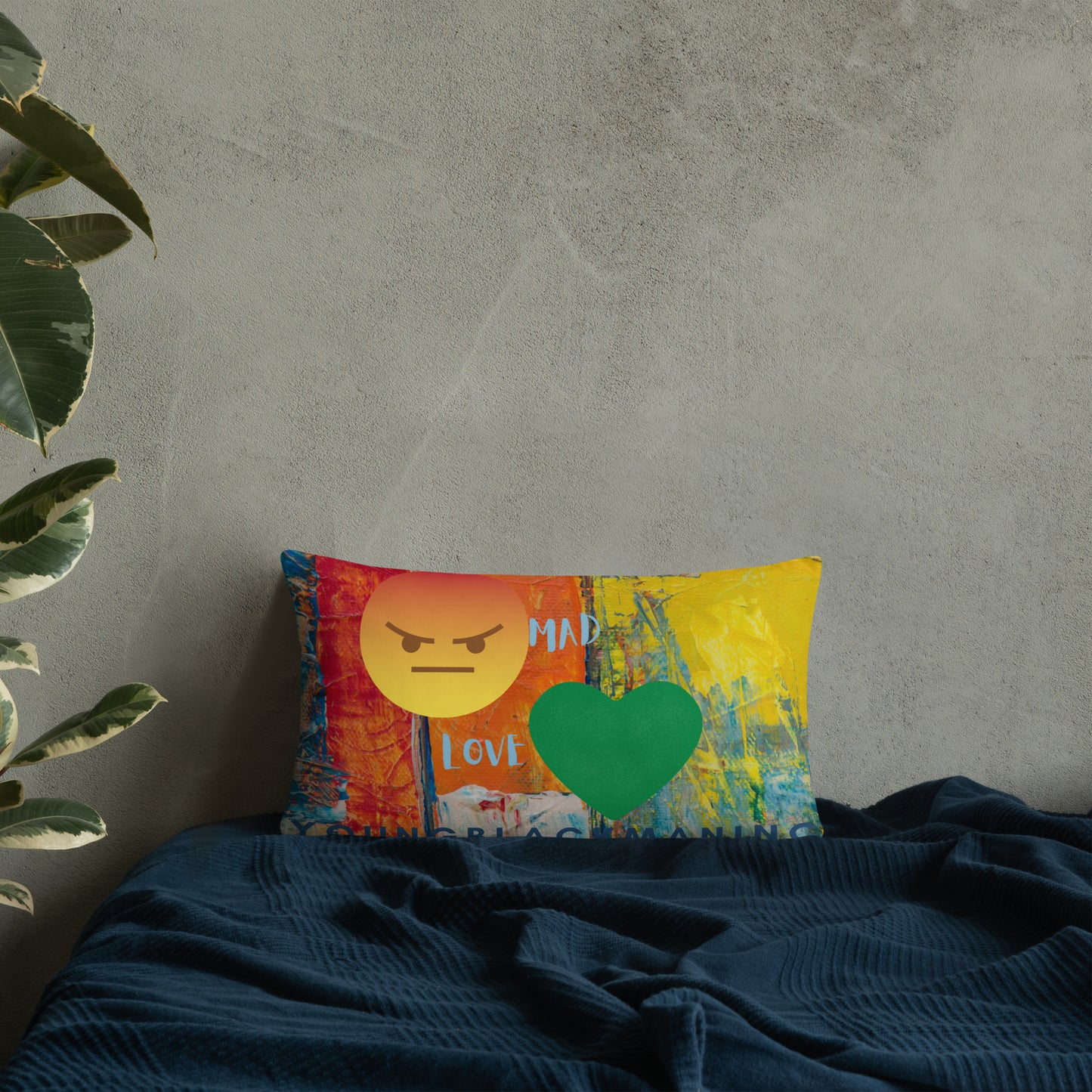Youngblackmaninc. Mad Love Basic Pillow