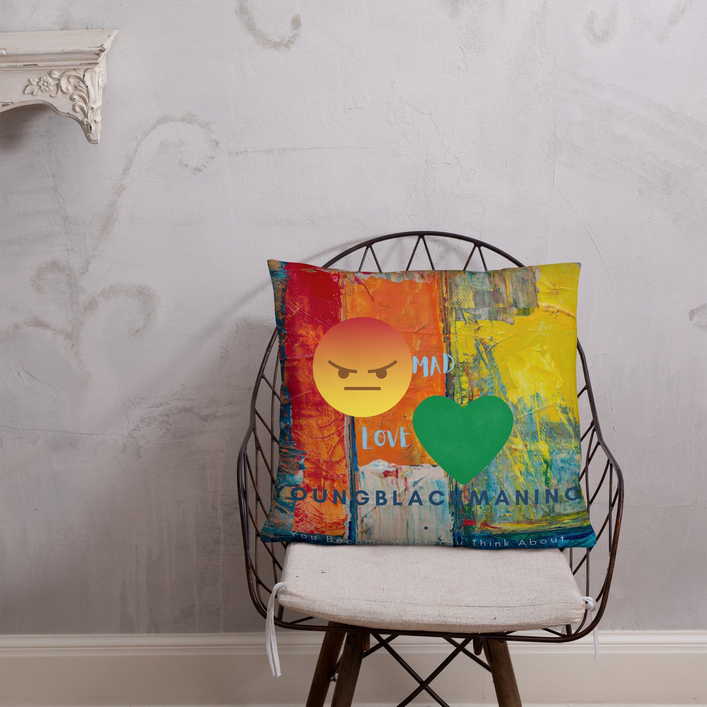 Youngblackmaninc. Mad Love Basic Pillow