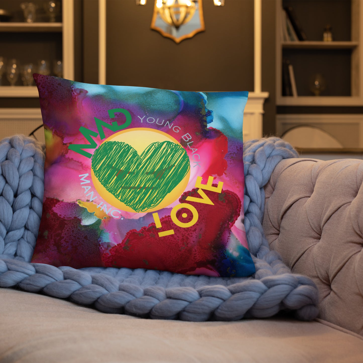 Youngblackmaninc. Mad Love Basic Pillow
