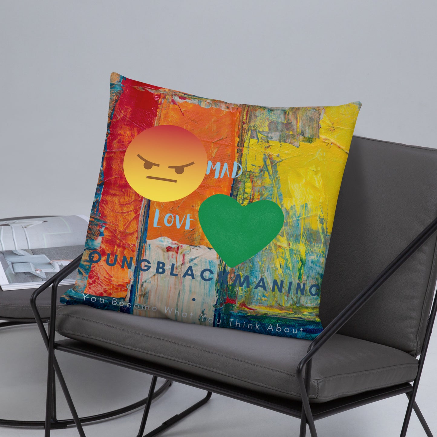 Youngblackmaninc. Mad Love Basic Pillow