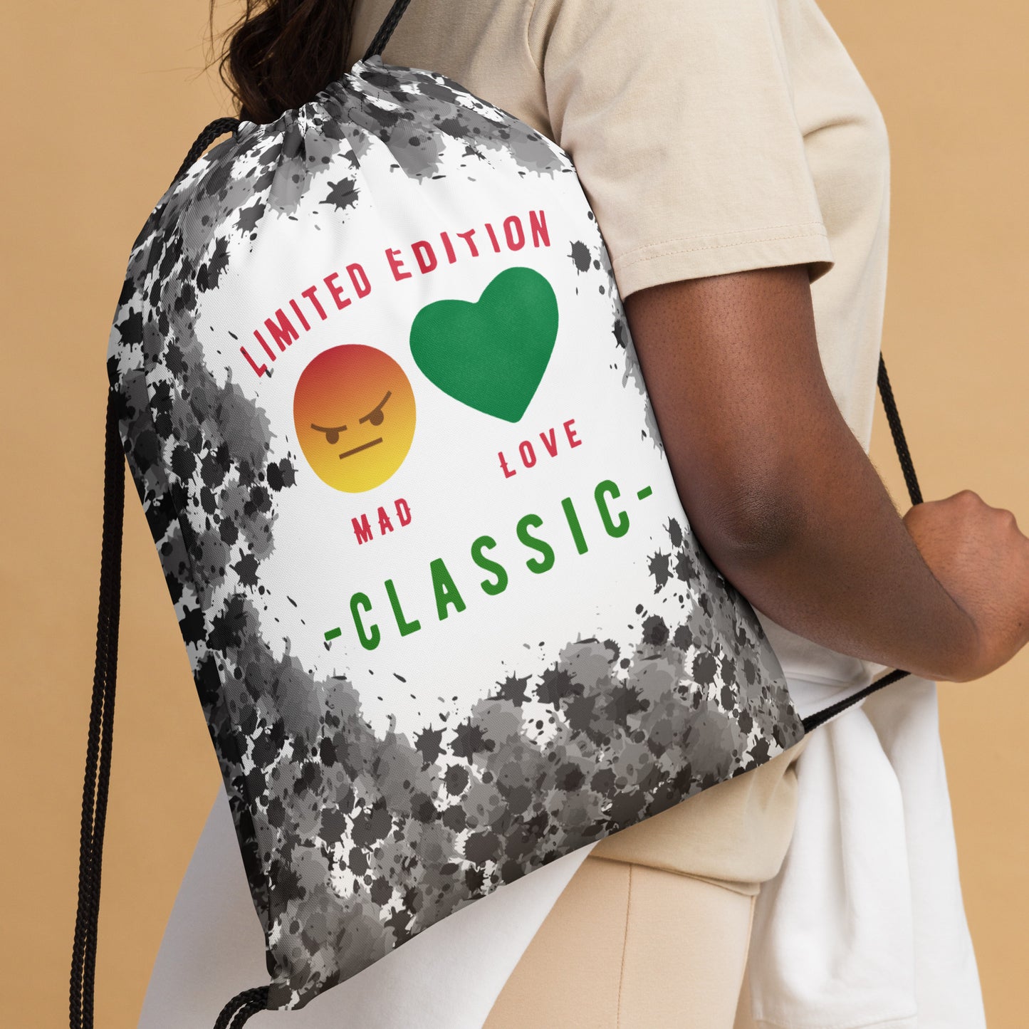 Youngblackmaninc.Mad Love Drawstring bag