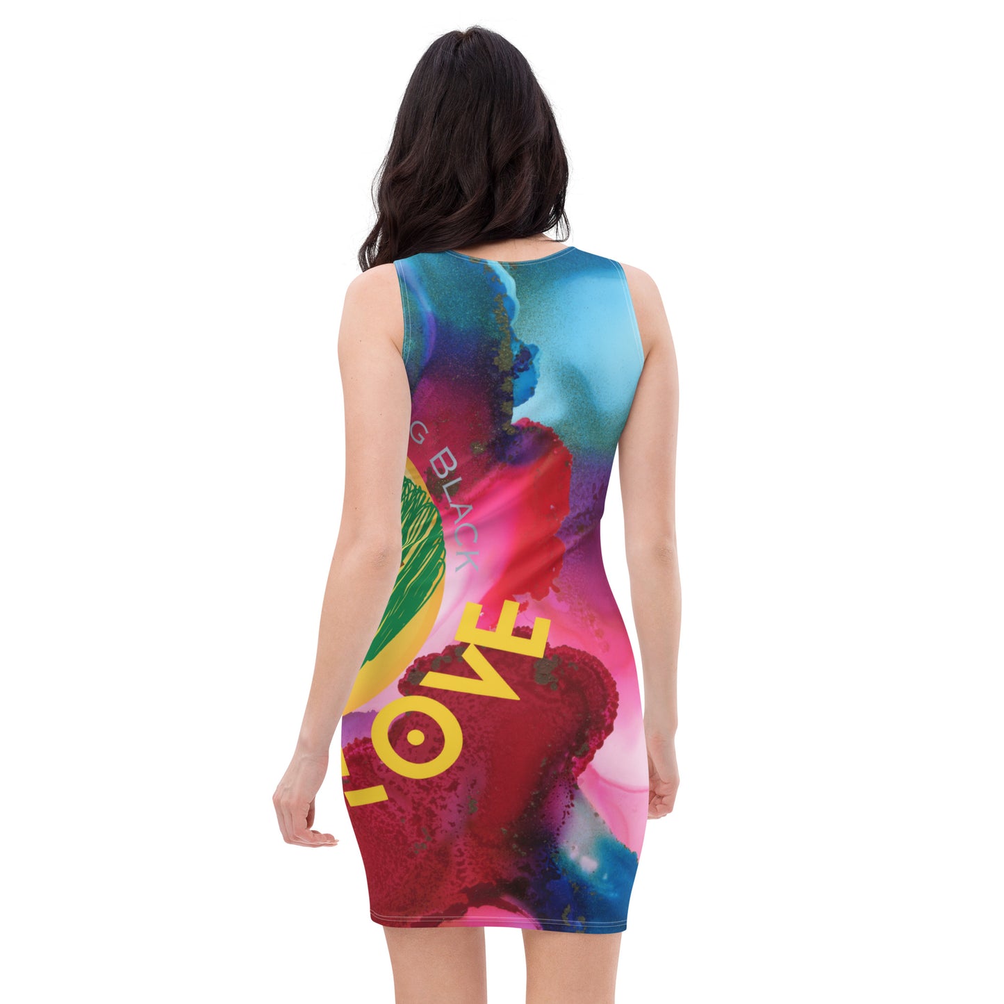 Youngblackmaninc. Mad Love Sublimation Cut & Sew Dress