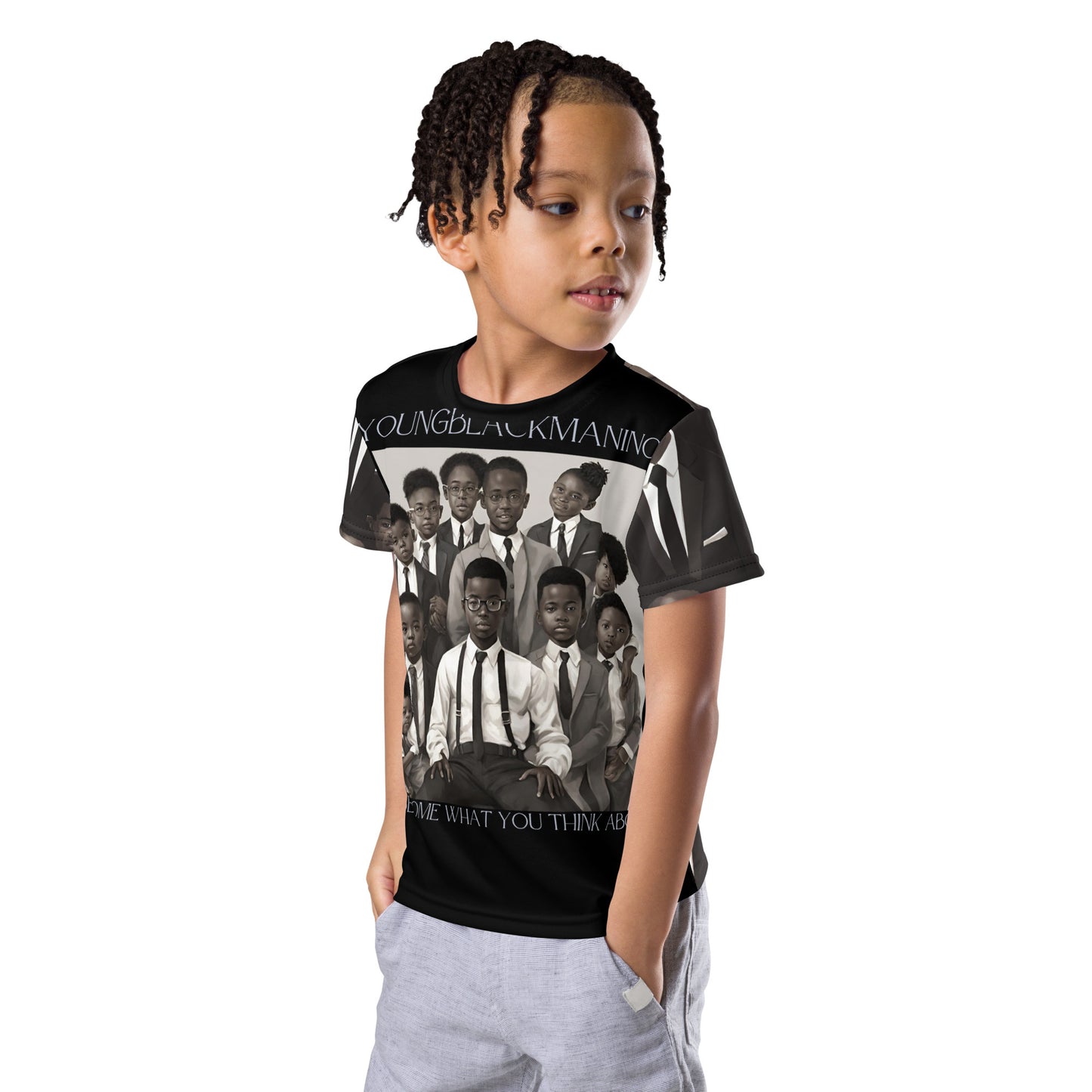 Youngblackmaninc. Kids crew neck t-shirt