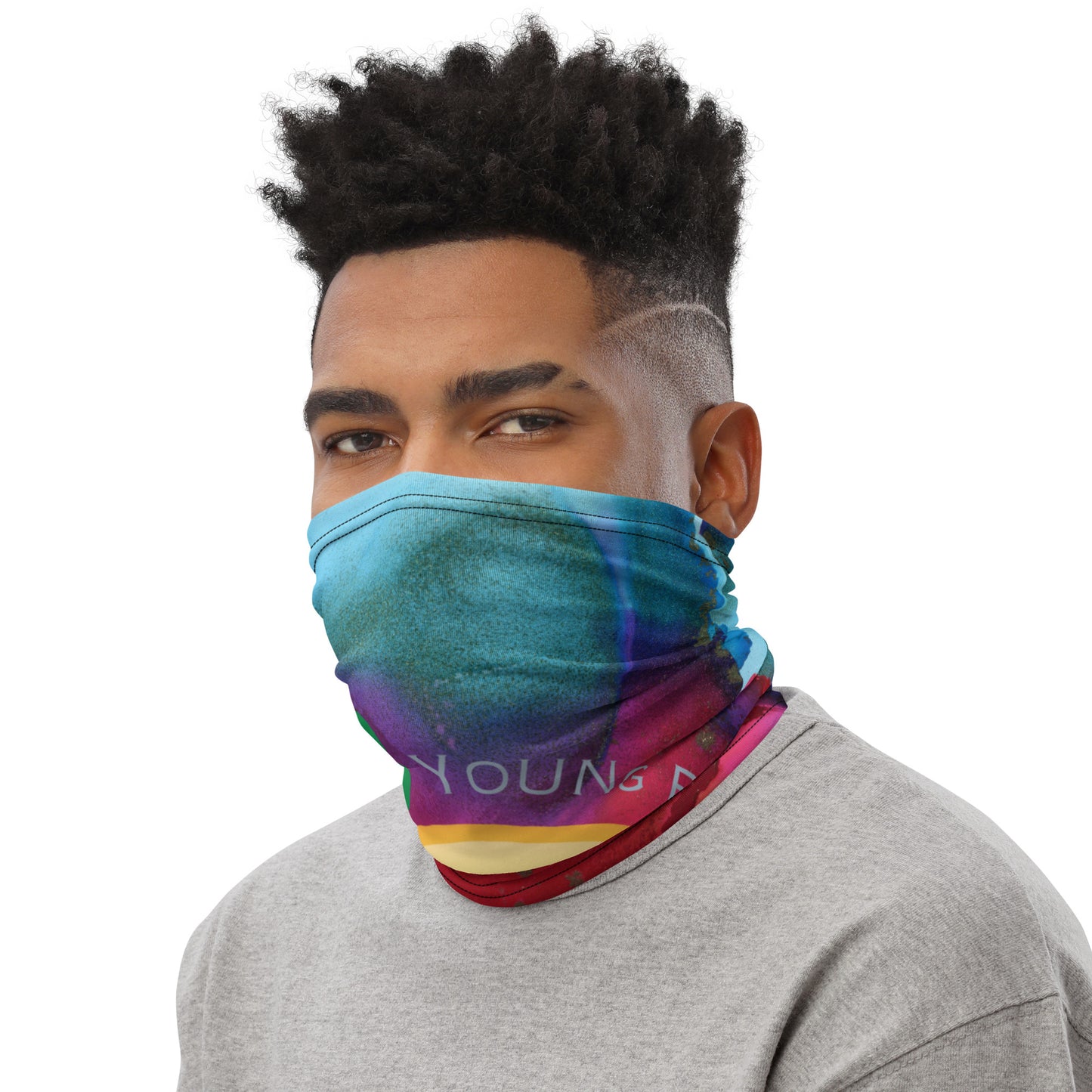 Youngblackmaninc. Mad Love Neck Gaiter