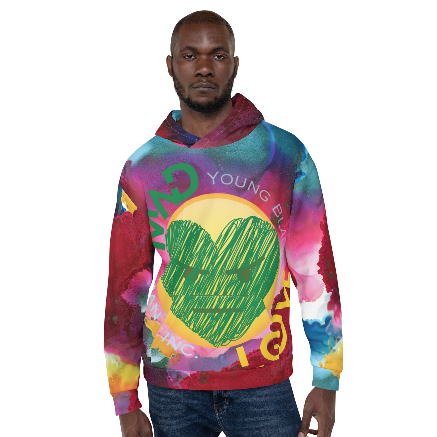 Youngblackmaninc. Mad Love Unisex Hoodie