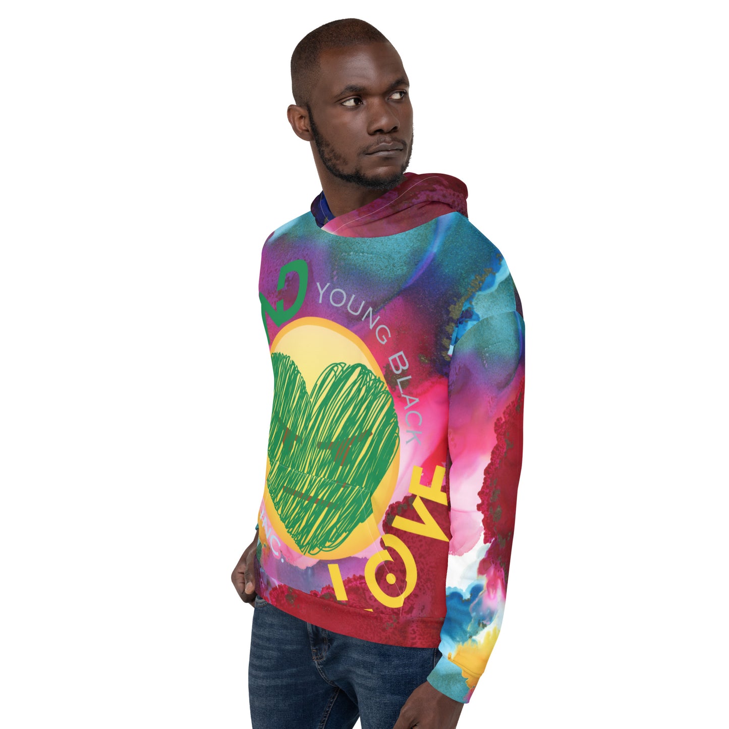 Youngblackmaninc. Mad Love Unisex Hoodie