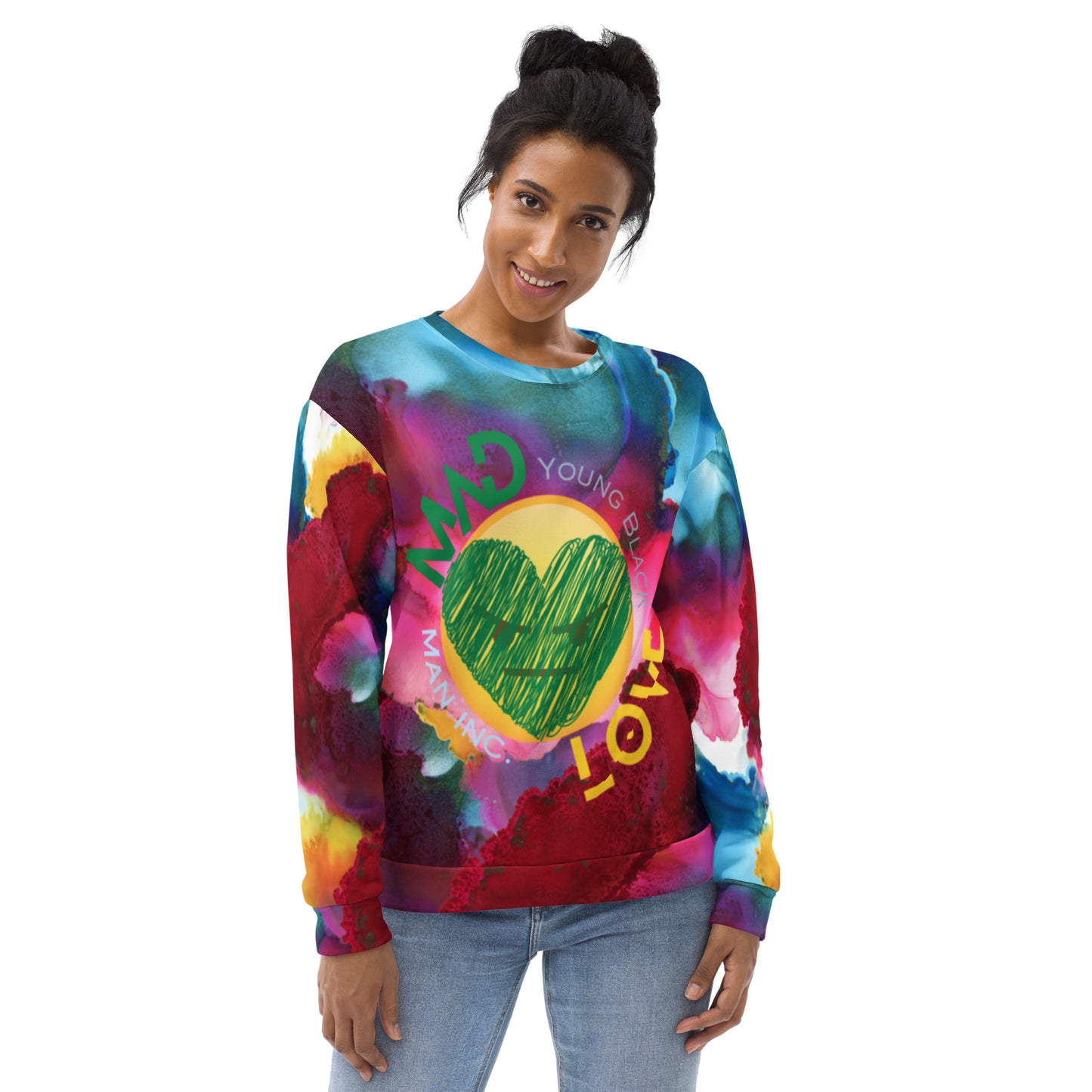 Youngblackmaninc. Mad Love Unisex Sweatshirt