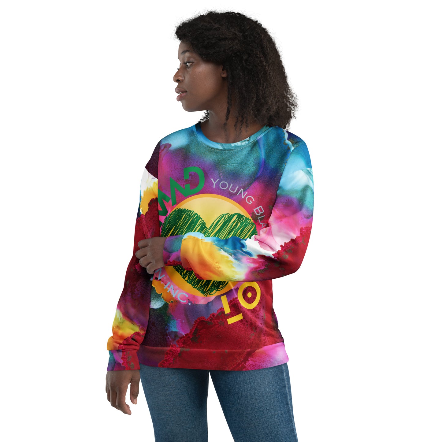 Youngblackmaninc. Mad Love Unisex Sweatshirt