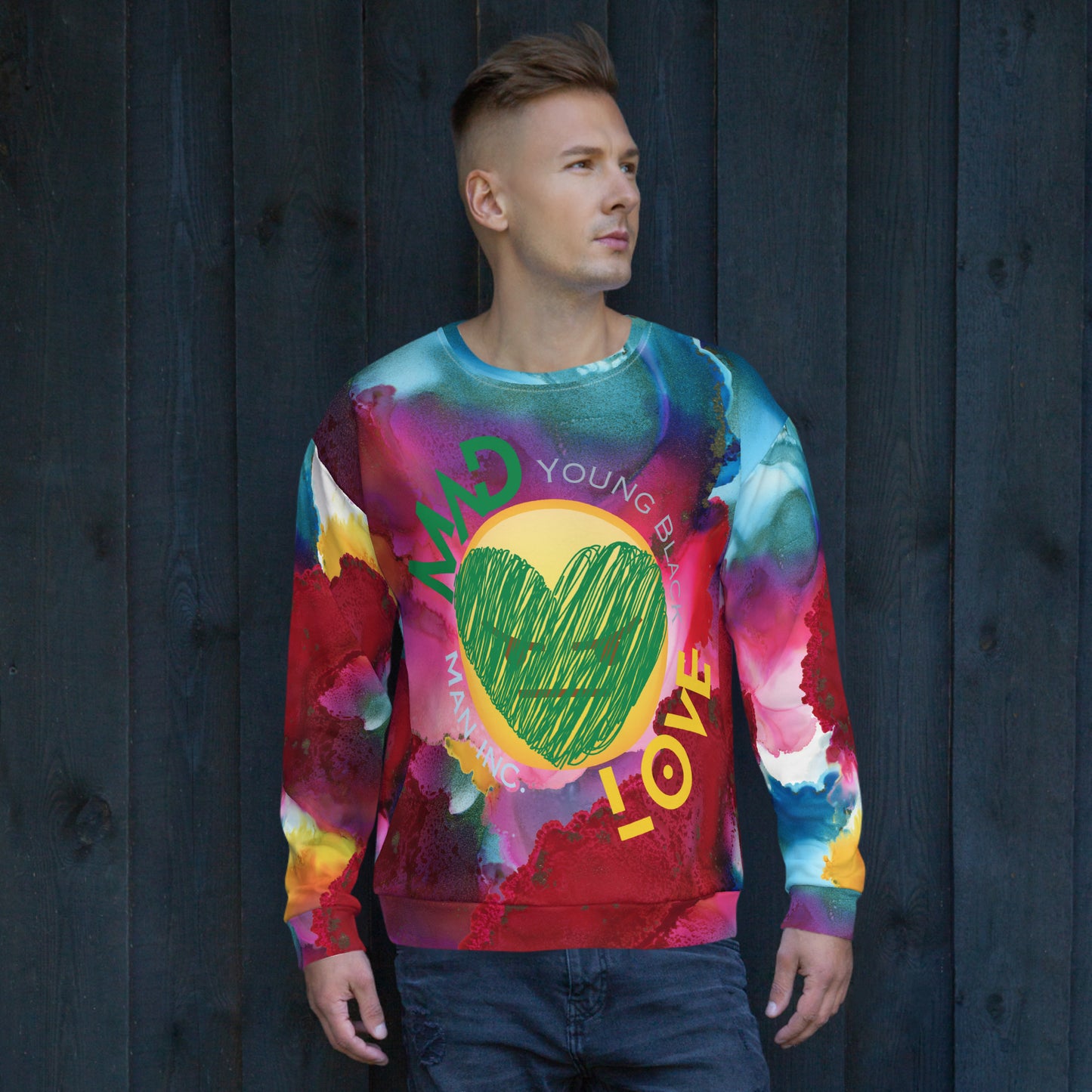 Youngblackmaninc. Mad Love Unisex Sweatshirt