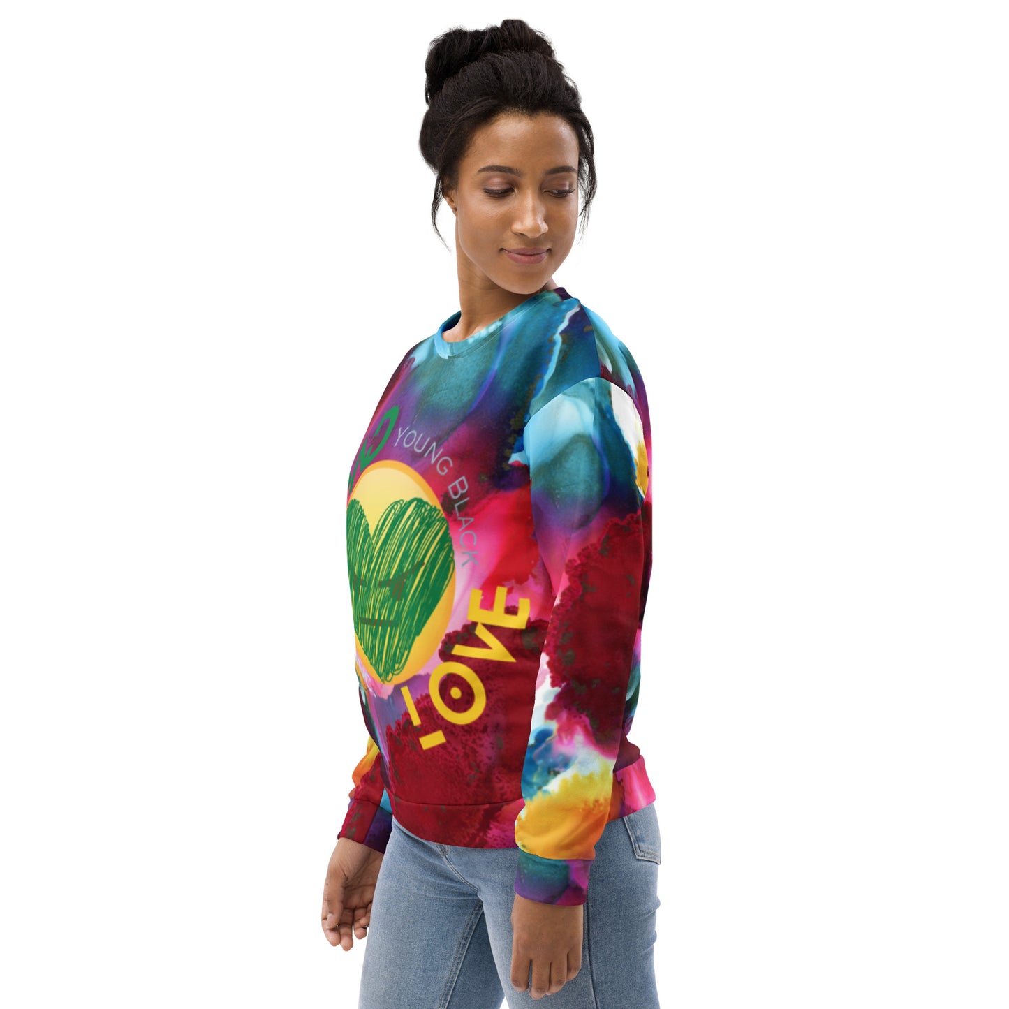 Youngblackmaninc. Mad Love Unisex Sweatshirt