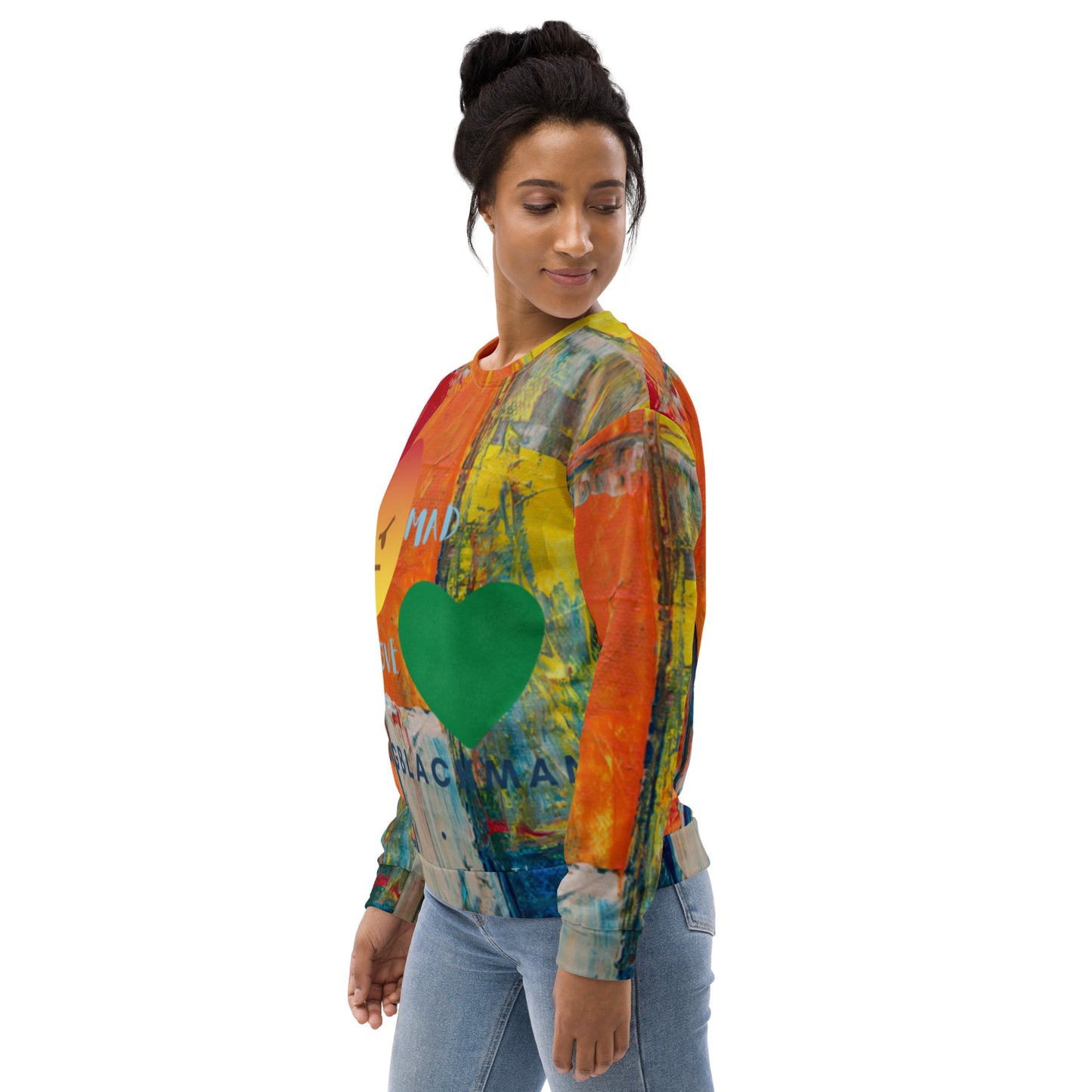 Youngblackmaninc. Mad Love Unisex Sweatshirt