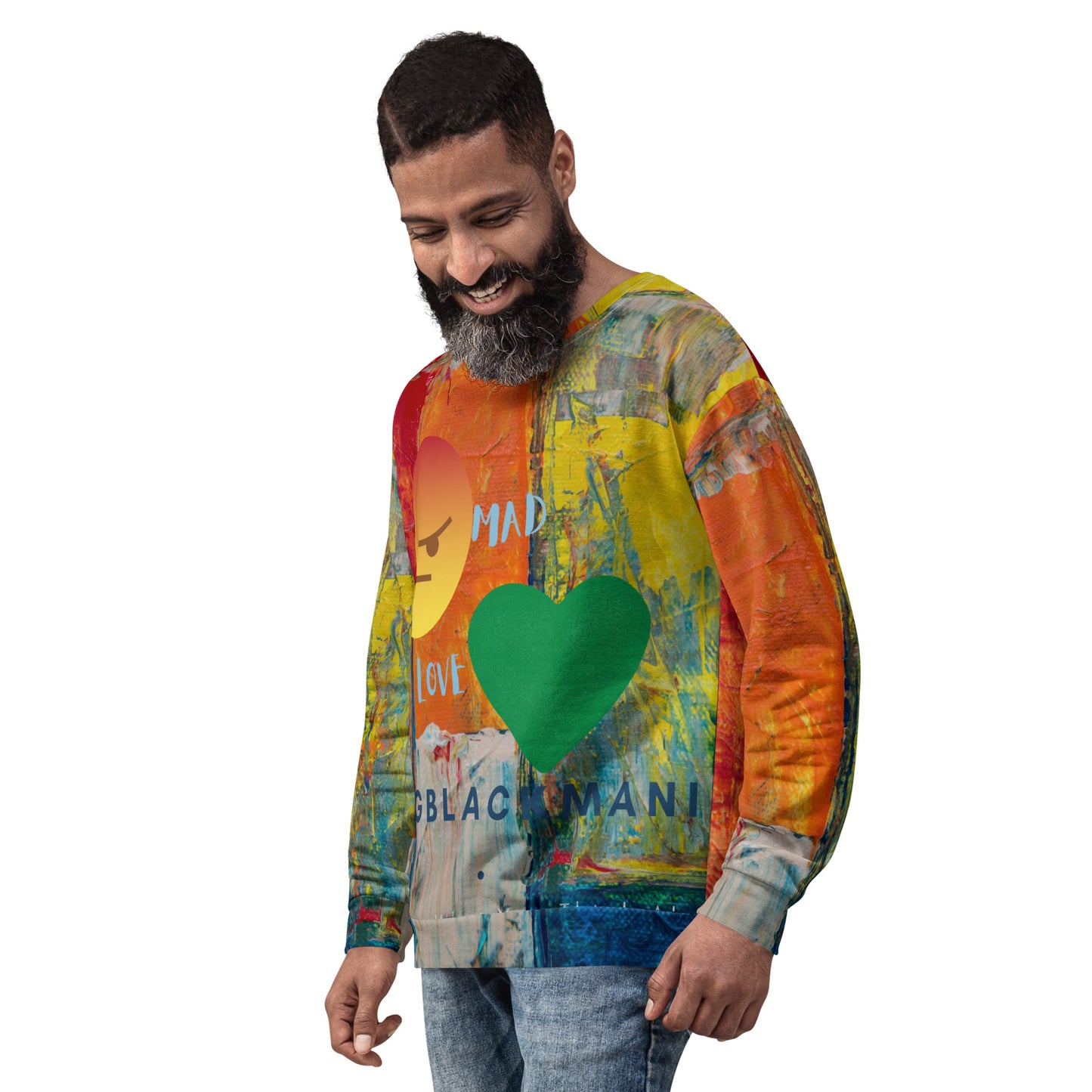 Youngblackmaninc. Mad Love Unisex Sweatshirt