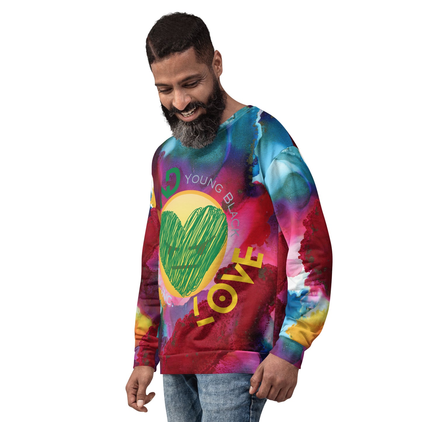 Youngblackmaninc. Mad Love Unisex Sweatshirt