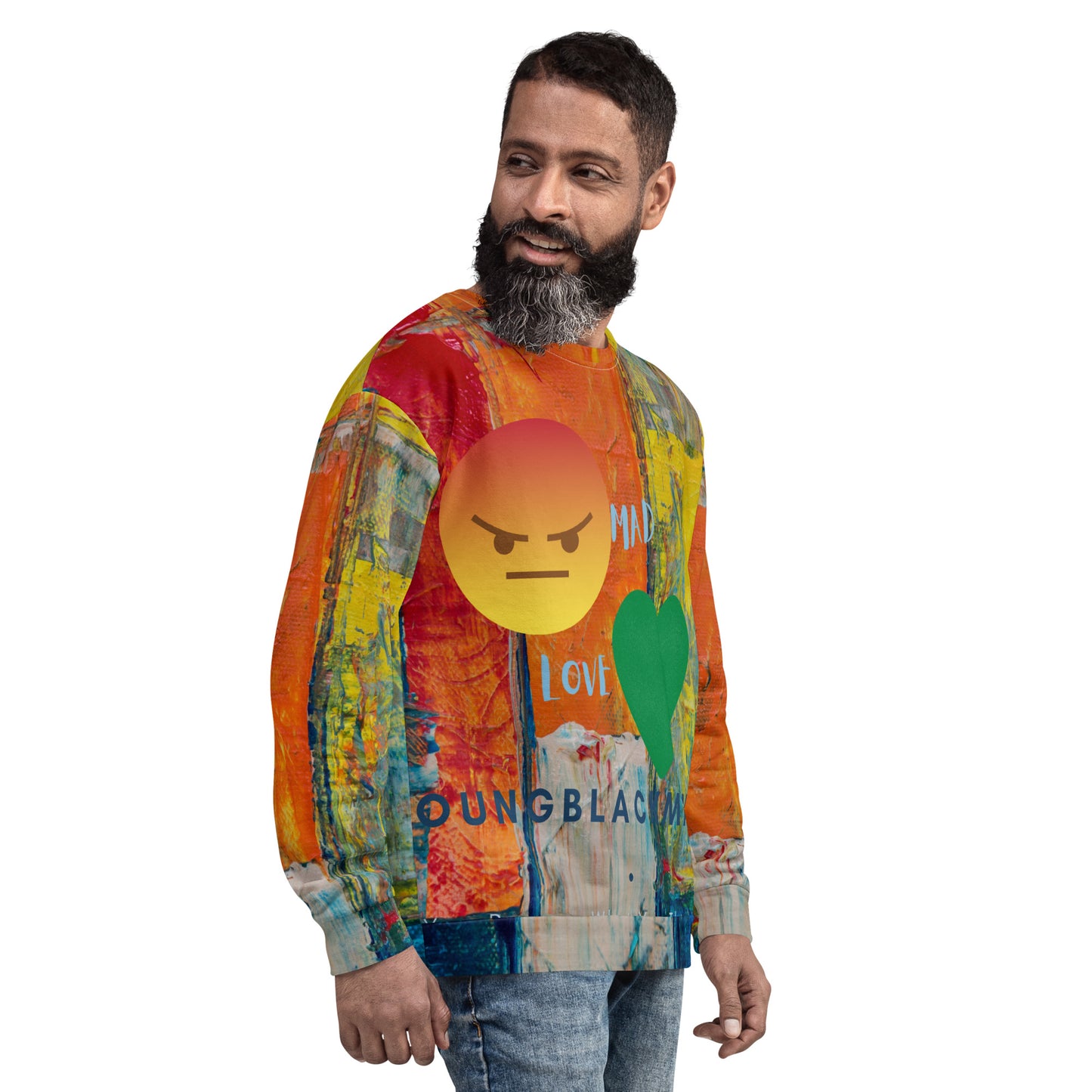 Youngblackmaninc. Mad Love Unisex Sweatshirt