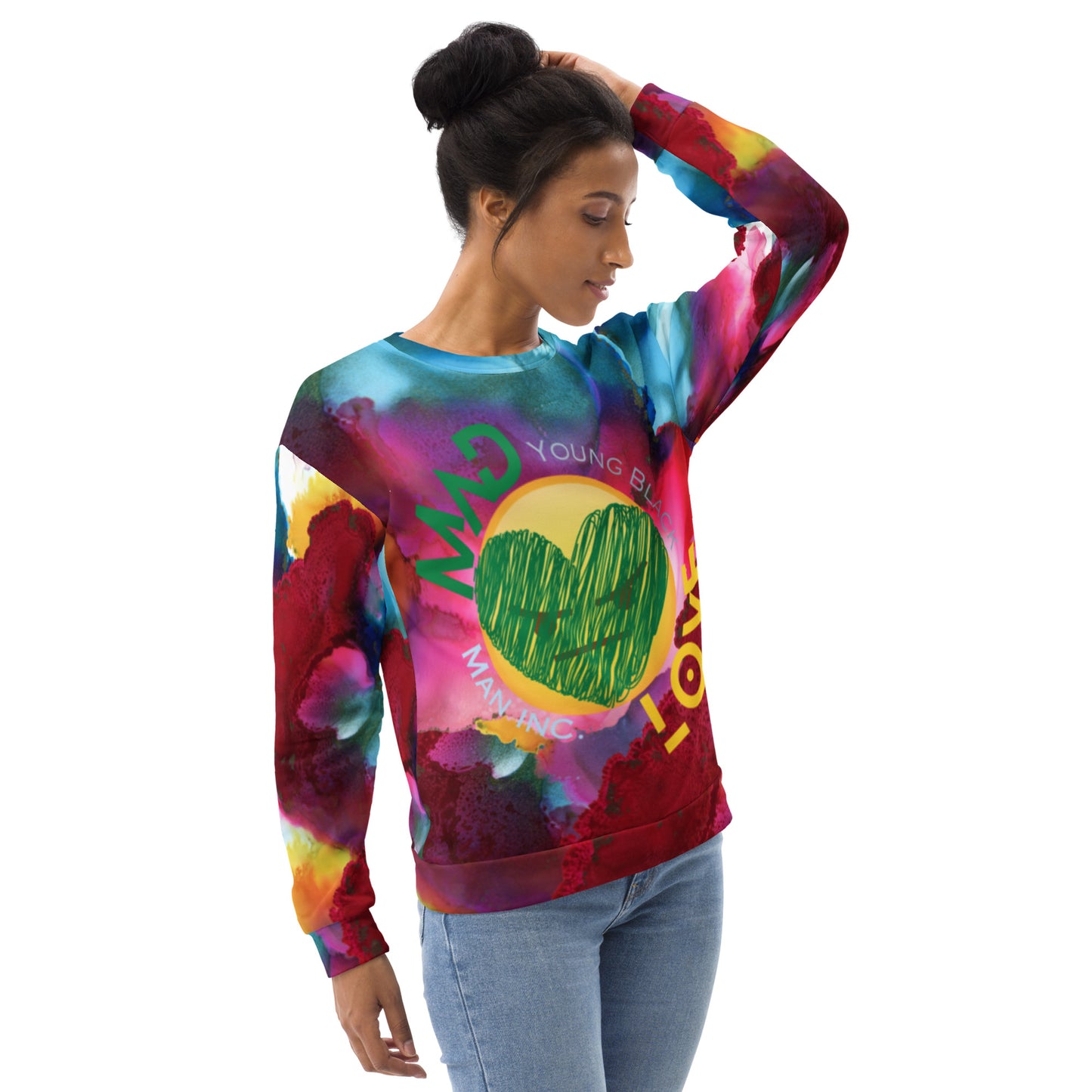 Youngblackmaninc. Mad Love Unisex Sweatshirt