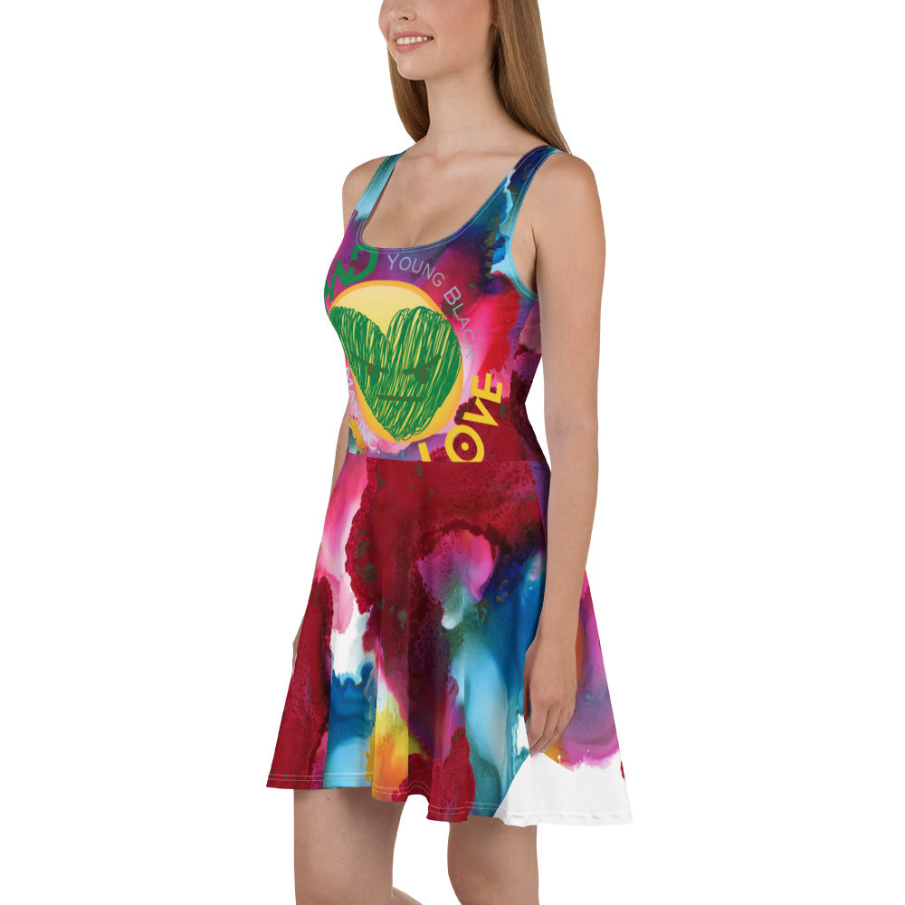 Youngblackmaninc. Mad Love Skater Dress
