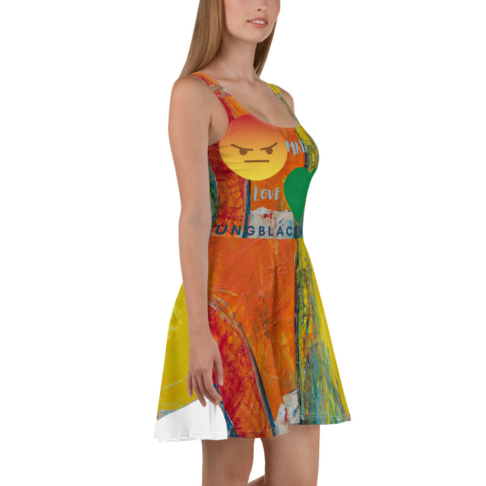 Youngblackmaninc. Mad Love Skater Dress