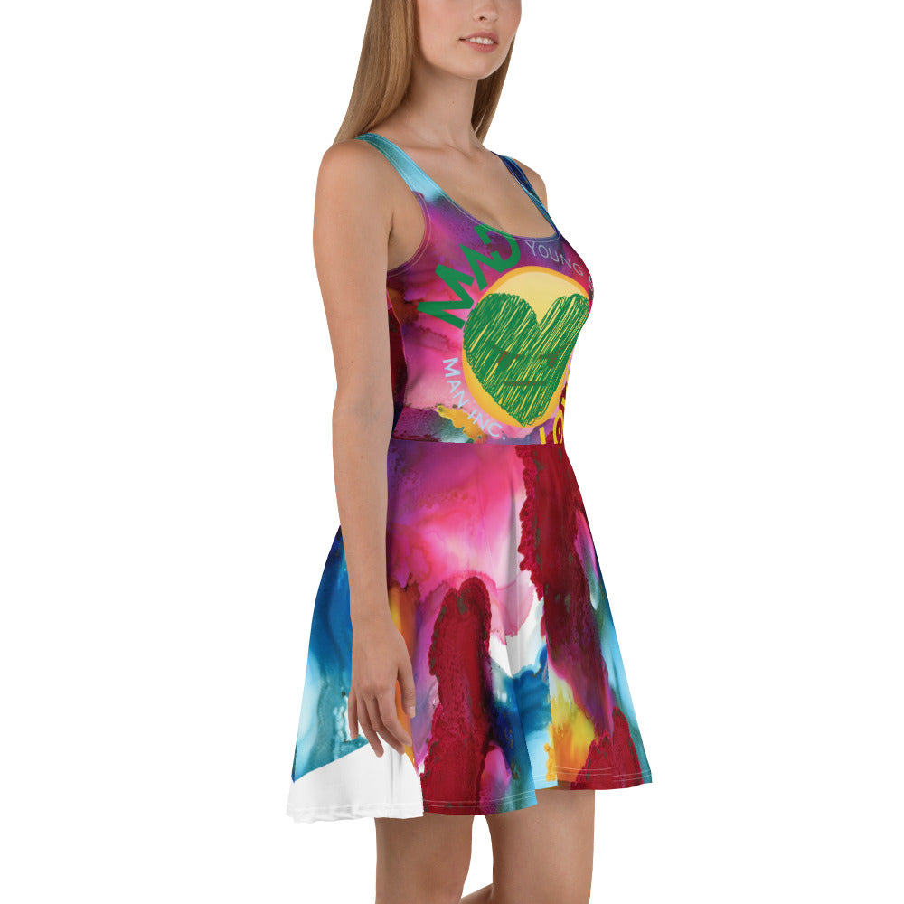 Youngblackmaninc. Mad Love Skater Dress