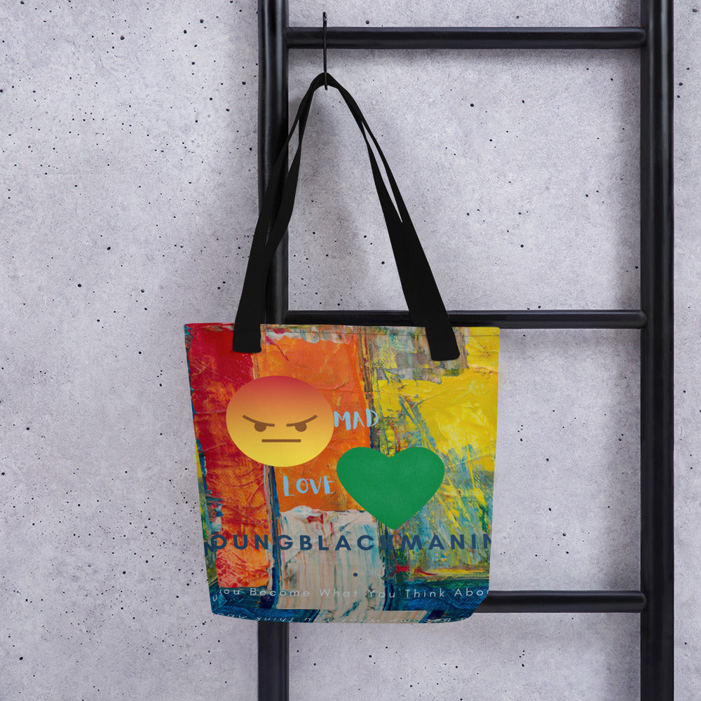 Youngblackmaninc. Mad Love Tote bag