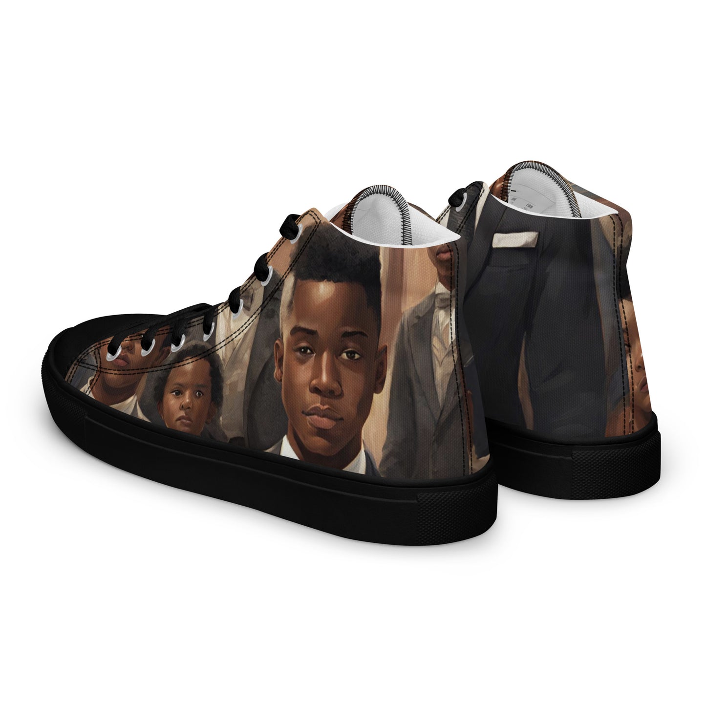 Youngblackmaninc Stolen Legacy Men’s high top canvas shoes