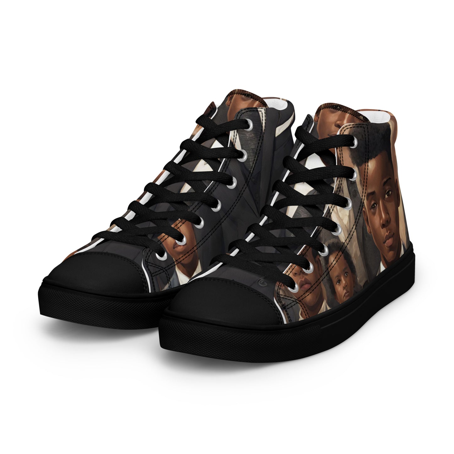 Youngblackmaninc Stolen Legacy Men’s high top canvas shoes