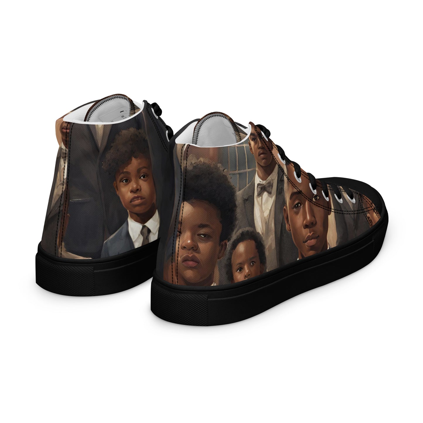 Youngblackmaninc Stolen Legacy Men’s high top canvas shoes